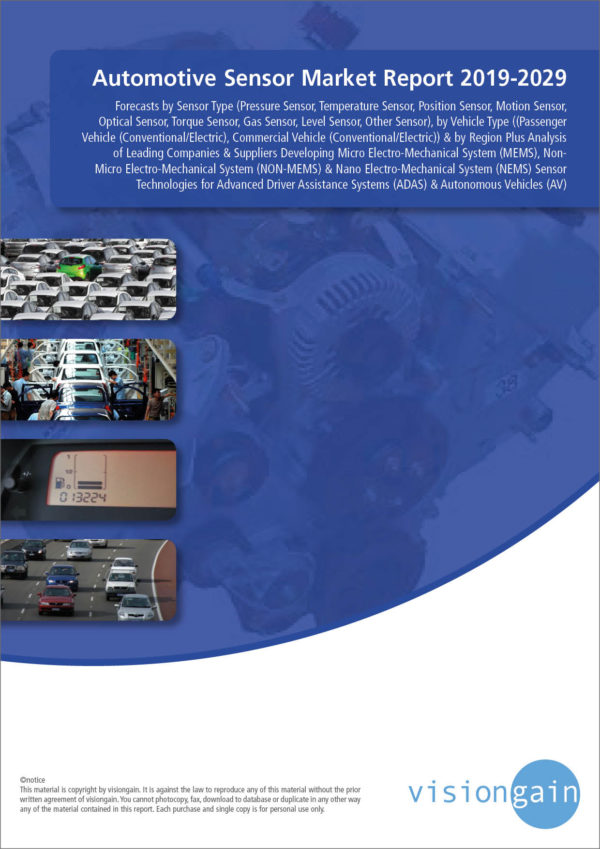 Automotive Sensor Market Report 2019-2029