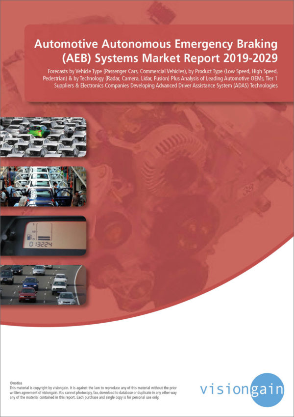 Automotive Autonomous Emergency Braking (AEB) Systems Market Report 2019-2029