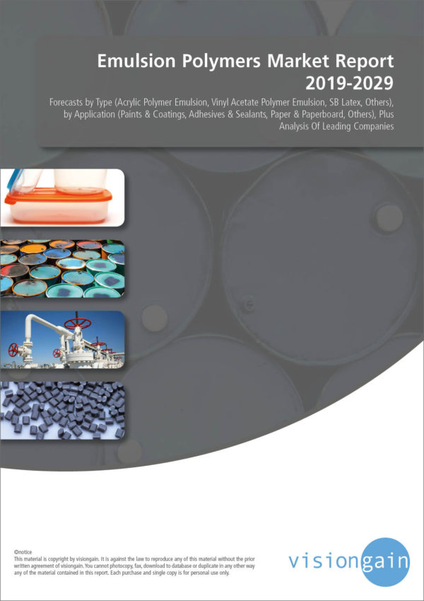 Emulsion Polymers Market Report 2019-2029