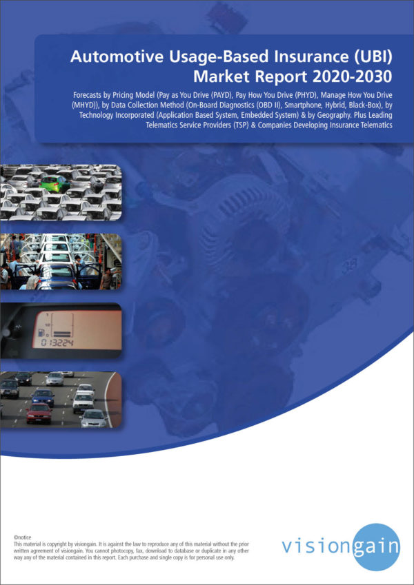 Cover Automotive Usage Based Insurance UBI Market Report 2020 2030