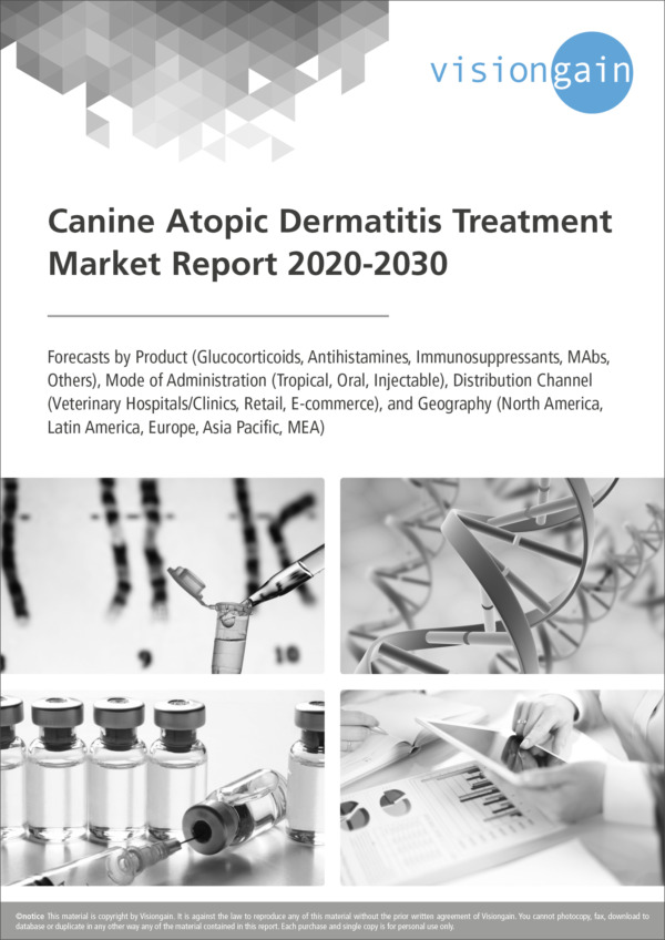 Canine Atopic Dermatitis Treatment Market Report 2020-2030