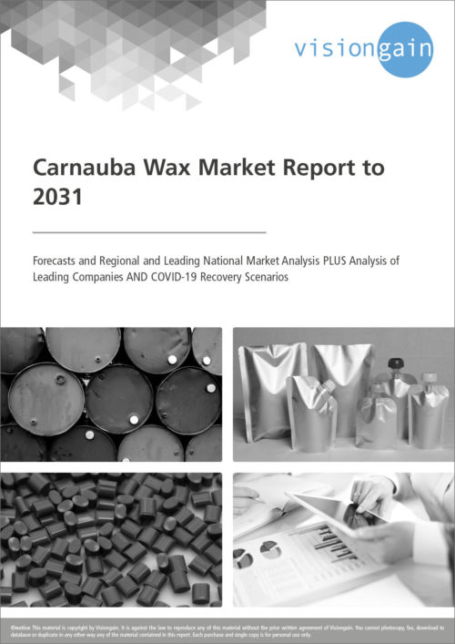 Cover Carnauba Wax Market Report to 2031