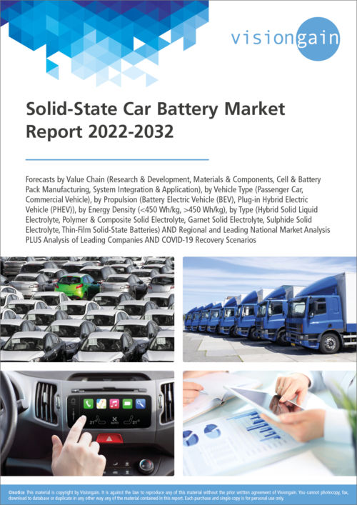 Solid-State Car Battery Market Report 2022-2032